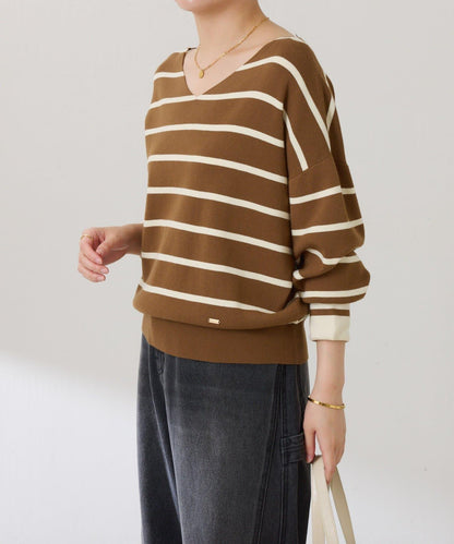 【前後兩穿】蝙蝠袖2WAY針織衫