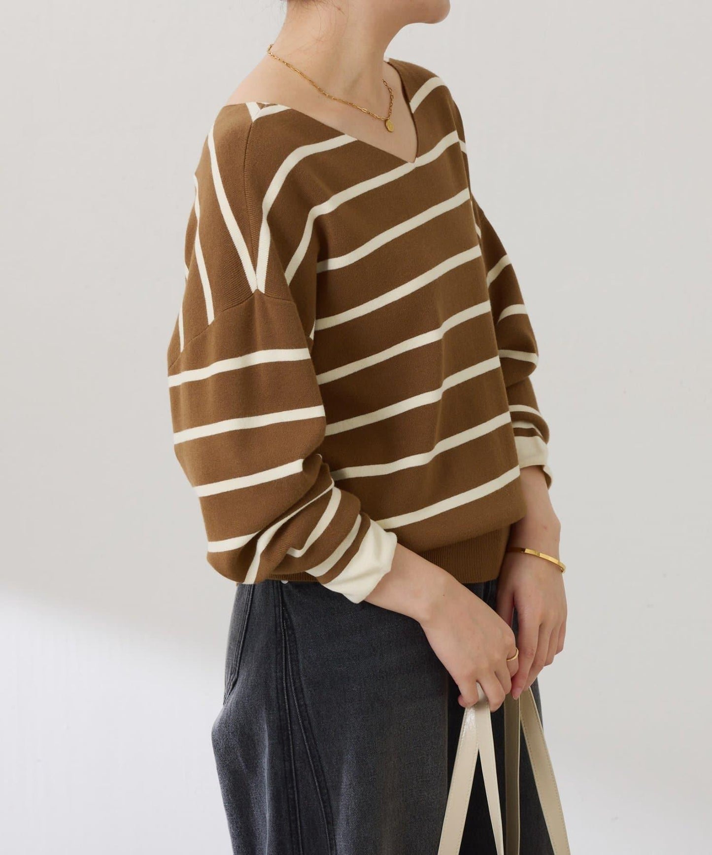 【前後兩穿】蝙蝠袖2WAY針織衫