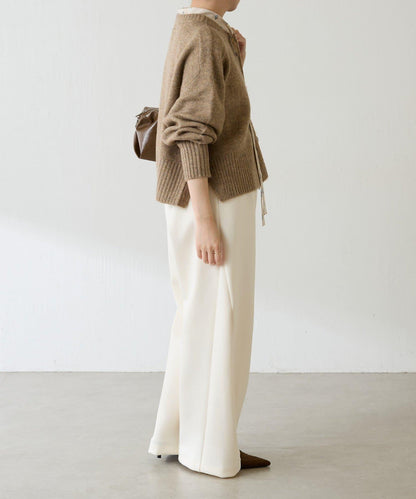 【可手洗/易於疊穿】仿犛牛絨短款針織衫