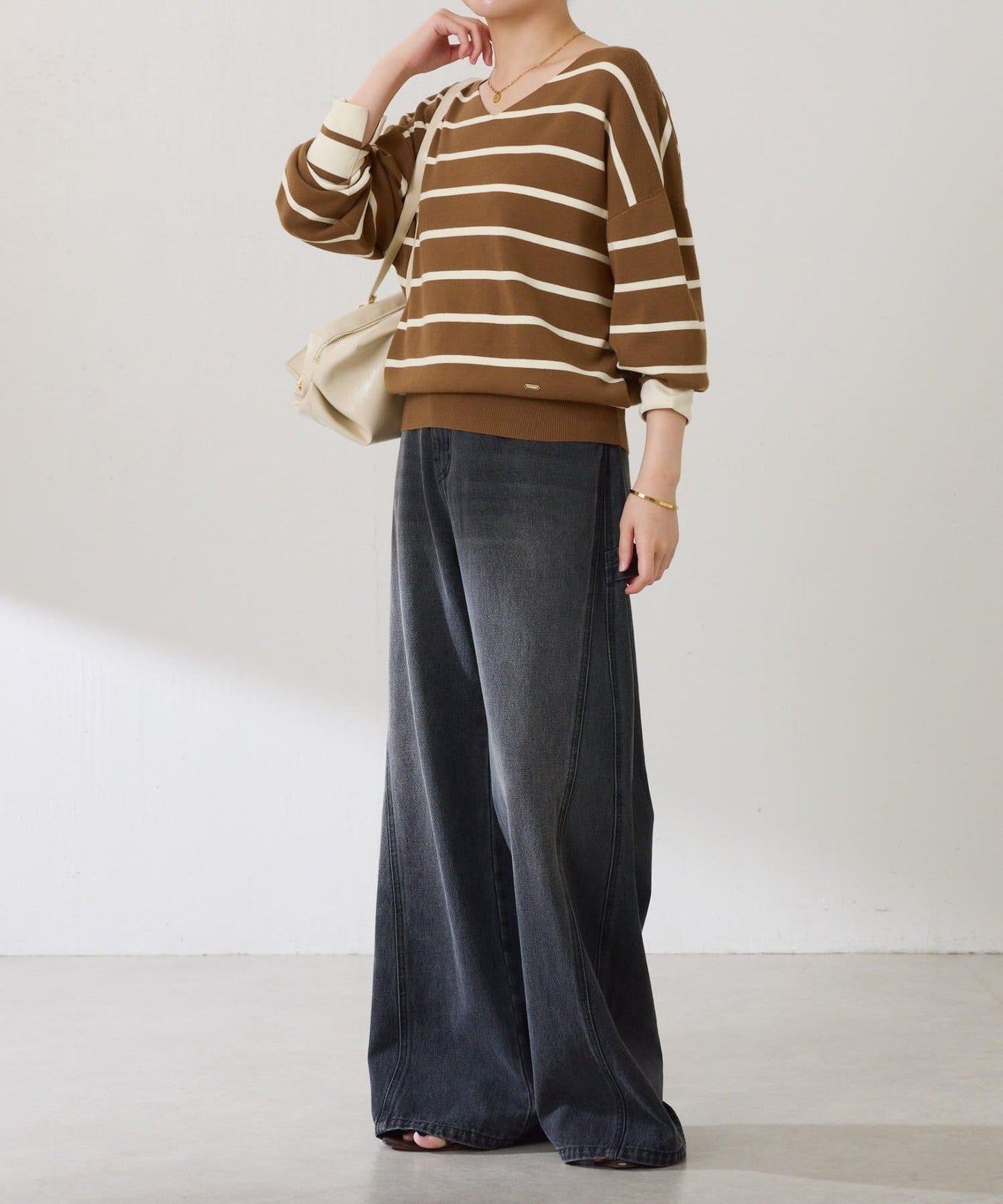 【前後兩穿】蝙蝠袖2WAY針織衫