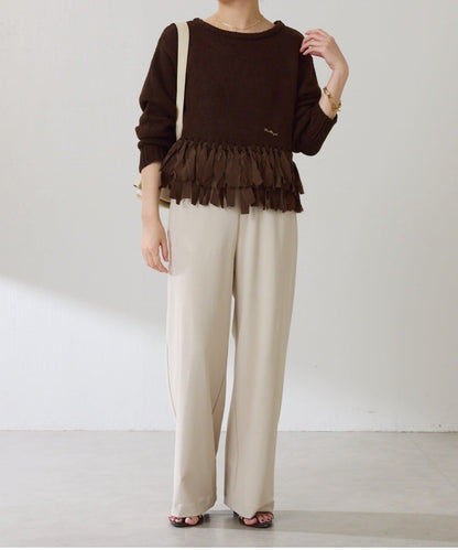 下襬流蘇針織衫