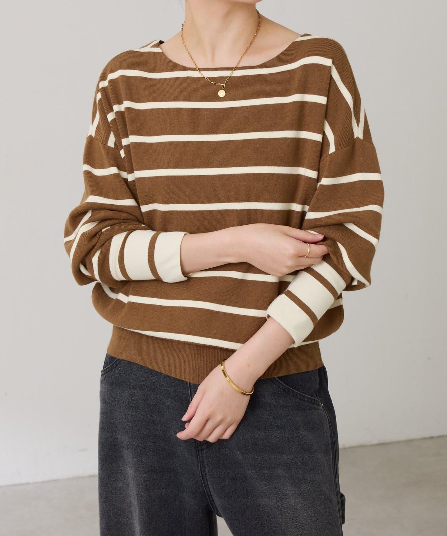 【前後兩穿】蝙蝠袖2WAY針織衫