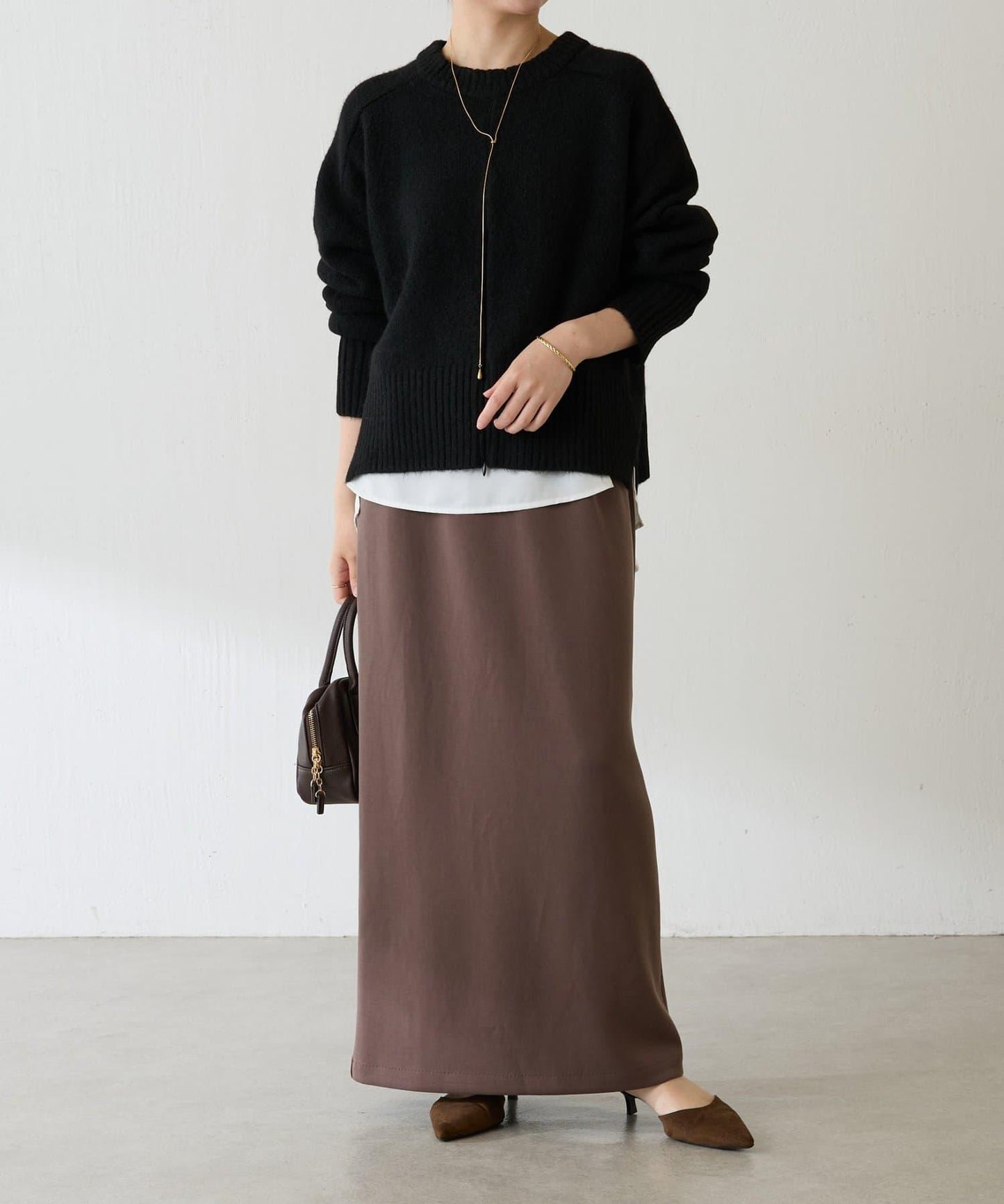 【可手洗/易於疊穿】仿犛牛絨短款針織衫