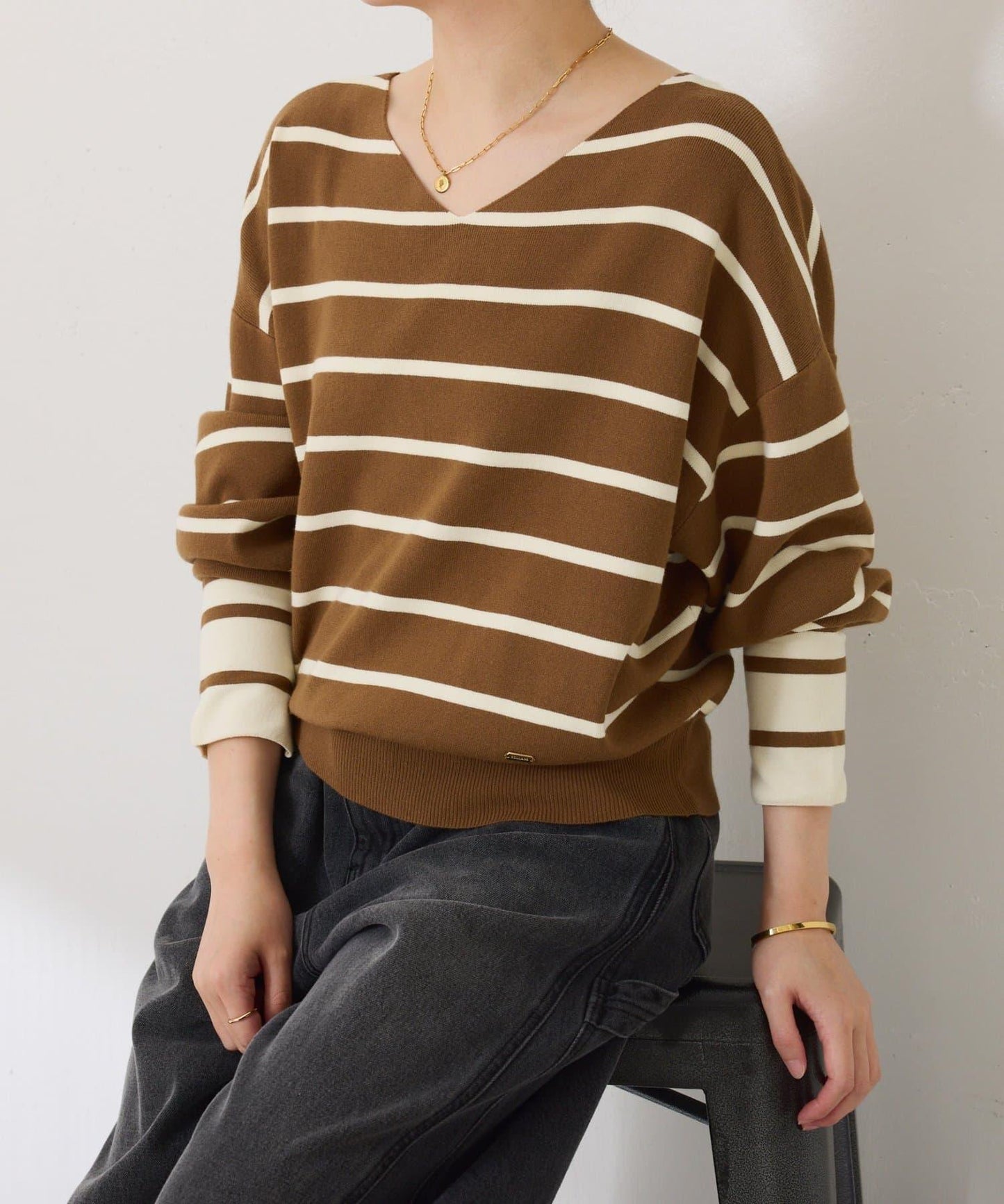 【前後兩穿】蝙蝠袖2WAY針織衫