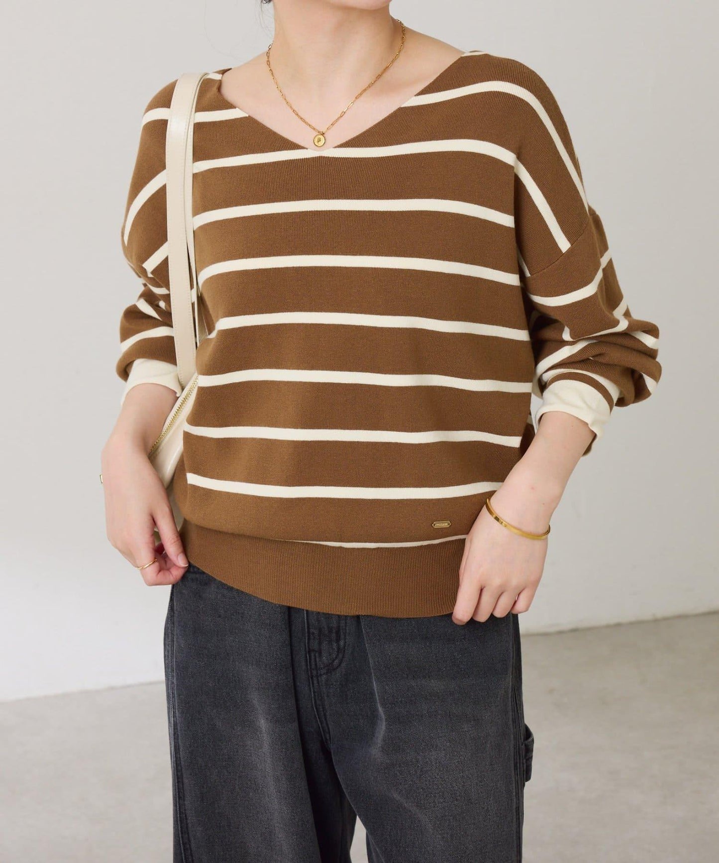 【前後兩穿】蝙蝠袖2WAY針織衫