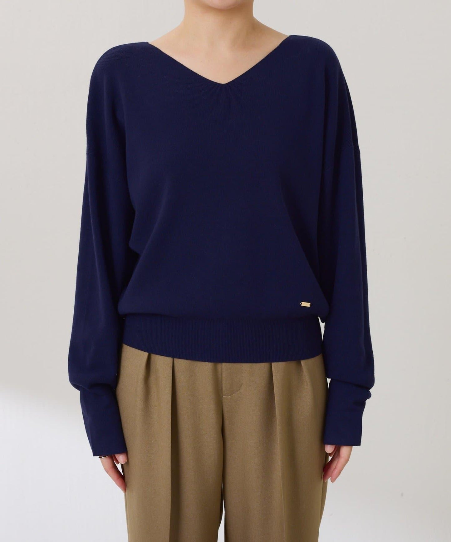 【前後兩穿】蝙蝠袖2WAY針織衫