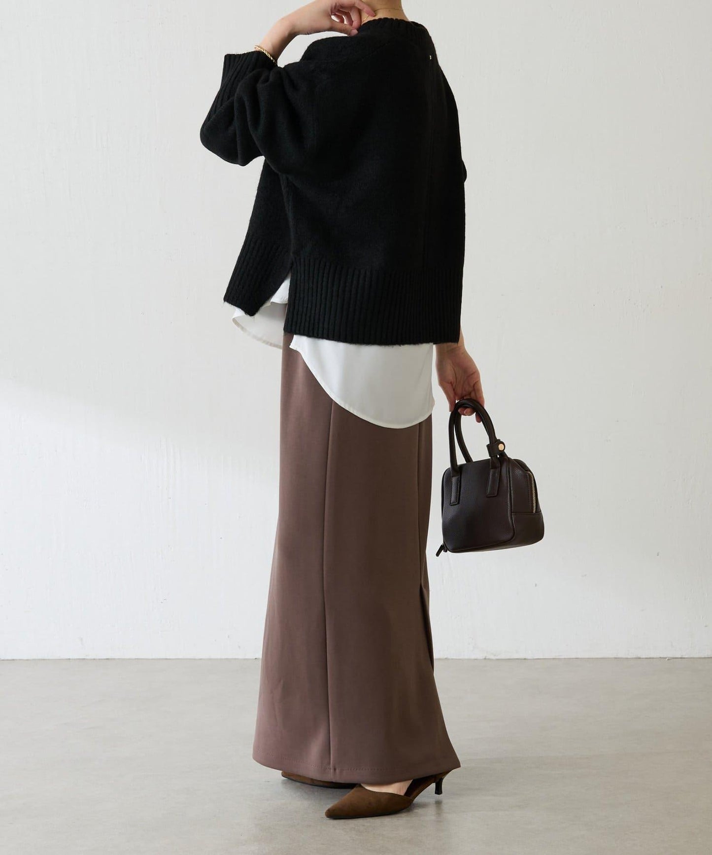 【可手洗/易於疊穿】仿犛牛絨短款針織衫