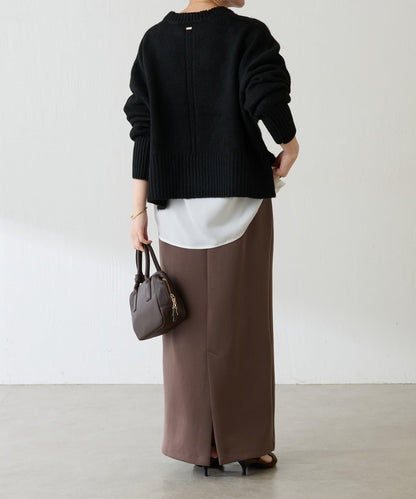 【可手洗/易於疊穿】仿犛牛絨短款針織衫