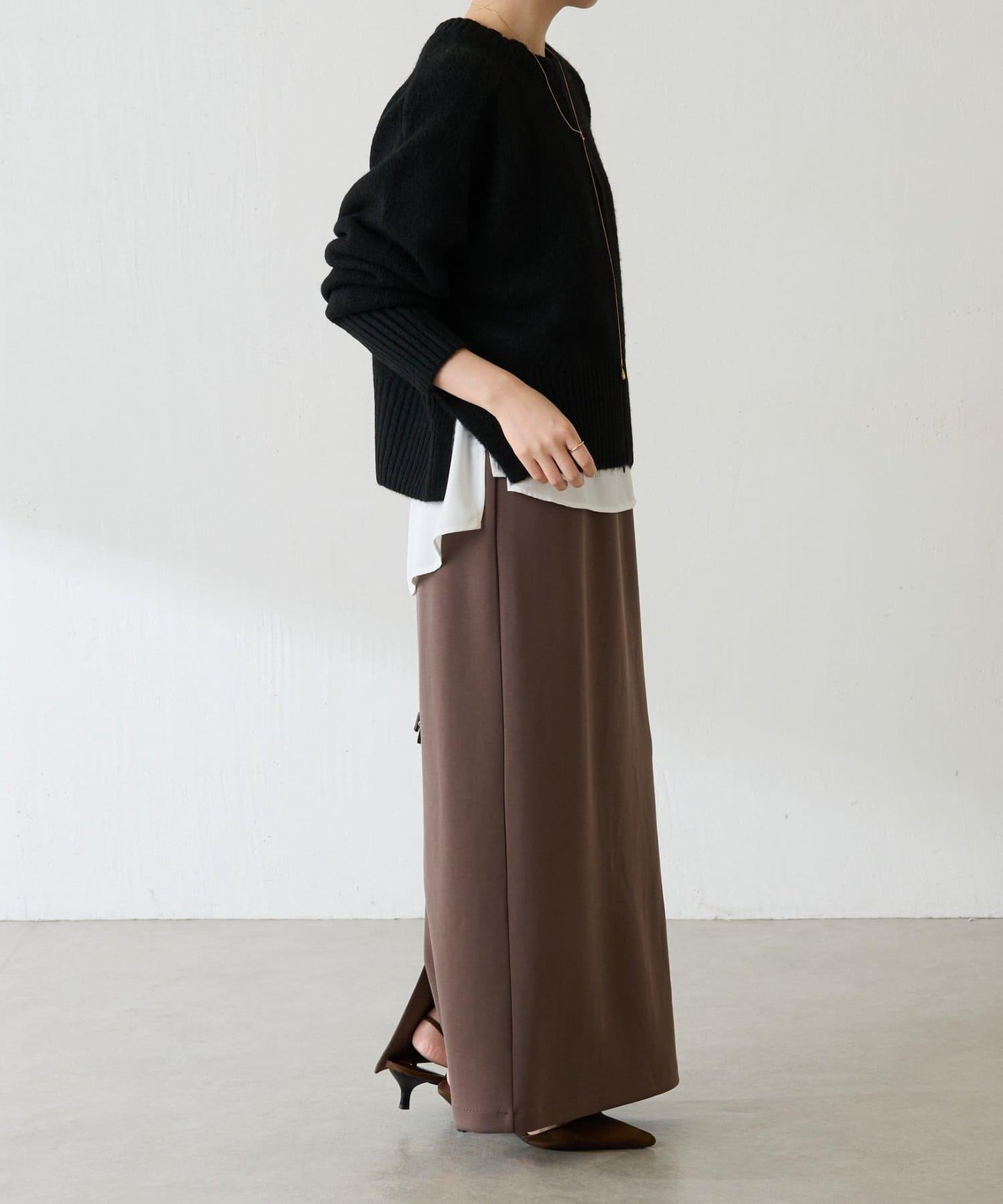 【可手洗/易於疊穿】仿犛牛絨短款針織衫