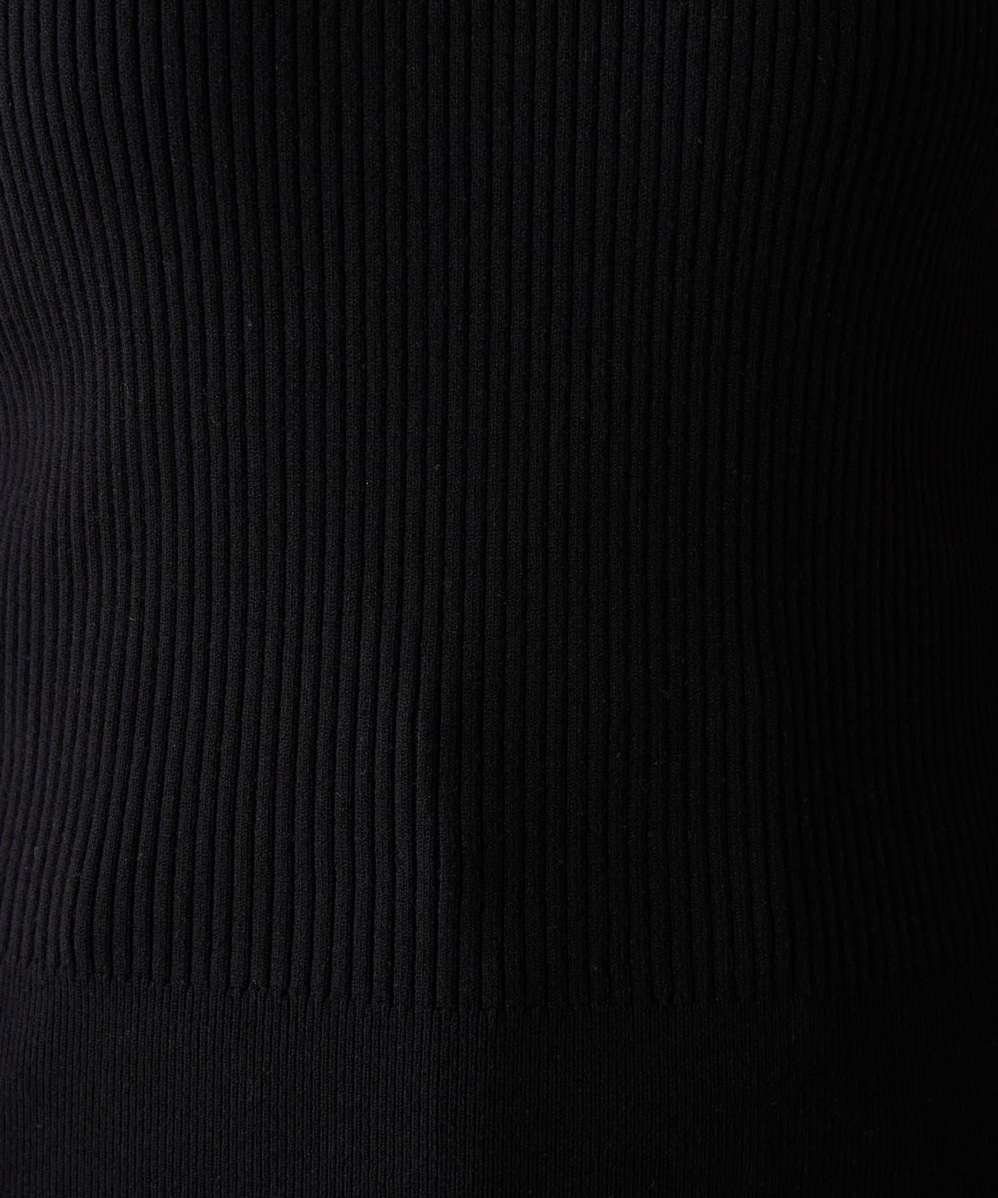 袖部百褶修身針織衫