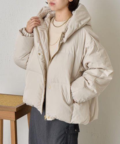 羅紋領短款羽絨服