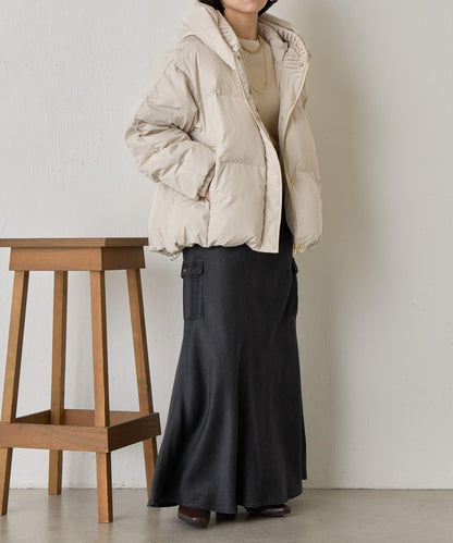 羅紋領短款羽絨服