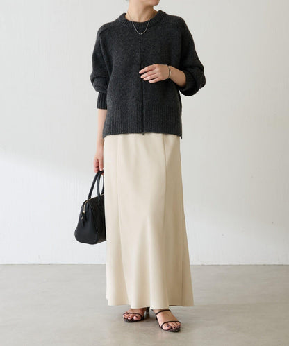 【可手洗/易於疊穿】仿犛牛絨短款針織衫