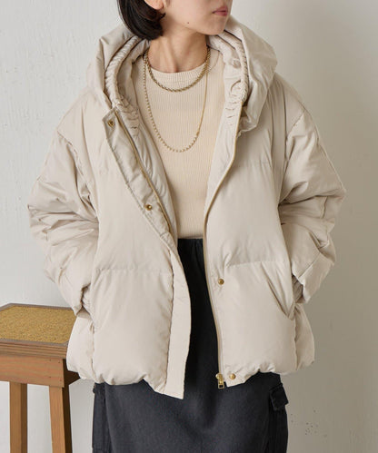 羅紋領短款羽絨服