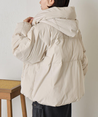羅紋領短款羽絨服