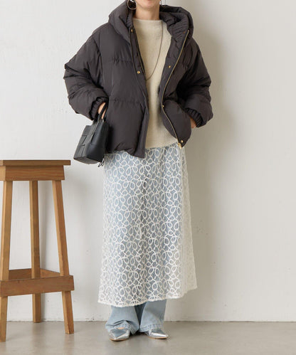 羅紋領短款羽絨服