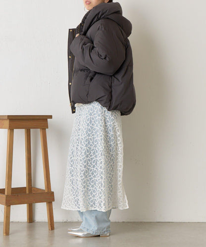 羅紋領短款羽絨服