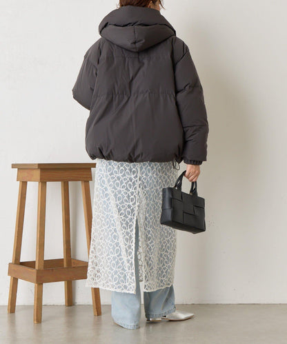 羅紋領短款羽絨服