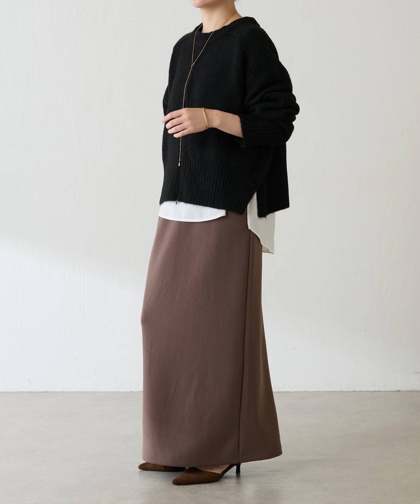 【可手洗/易於疊穿】仿犛牛絨短款針織衫