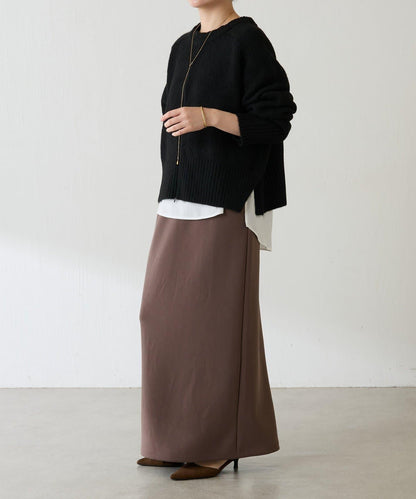 【可手洗/易於疊穿】仿犛牛絨短款針織衫