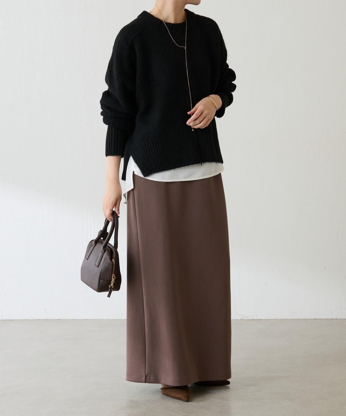 【可手洗/易於疊穿】仿犛牛絨短款針織衫