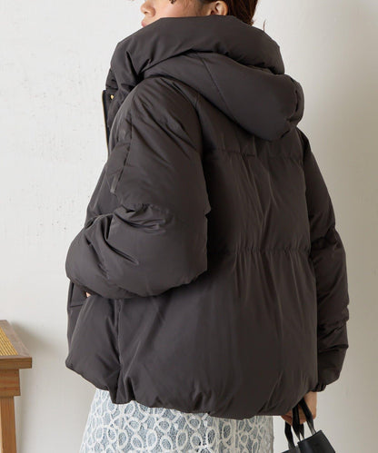 羅紋領短款羽絨服