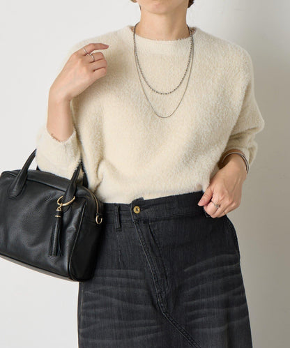 亮片羽毛柔軟針織衫