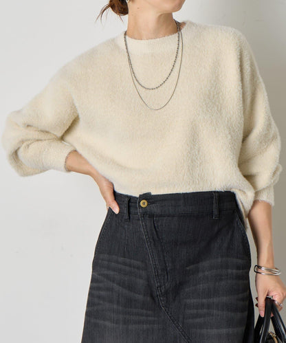 亮片羽毛柔軟針織衫