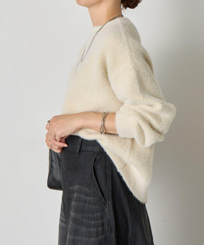 亮片羽毛柔軟針織衫