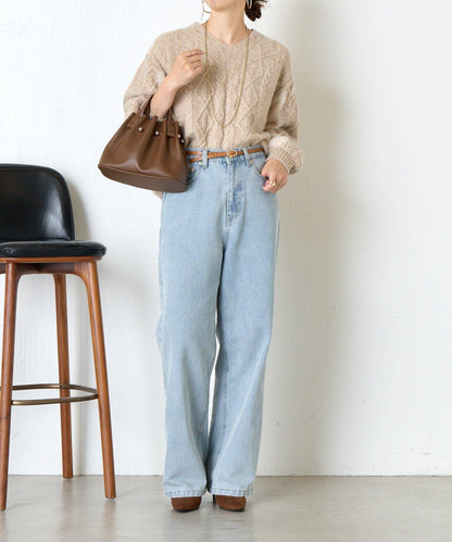 後背繫帶針織衫