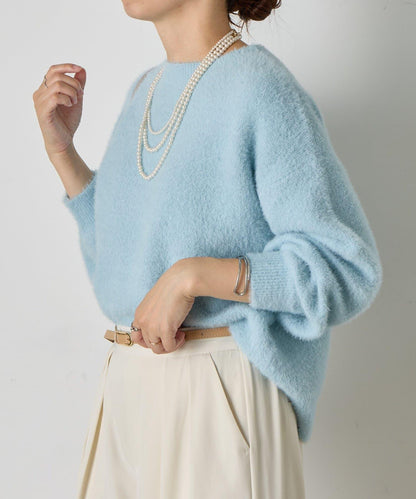 亮片羽毛柔軟針織衫