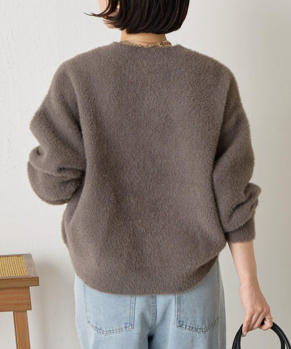 亮片羽毛柔軟針織衫