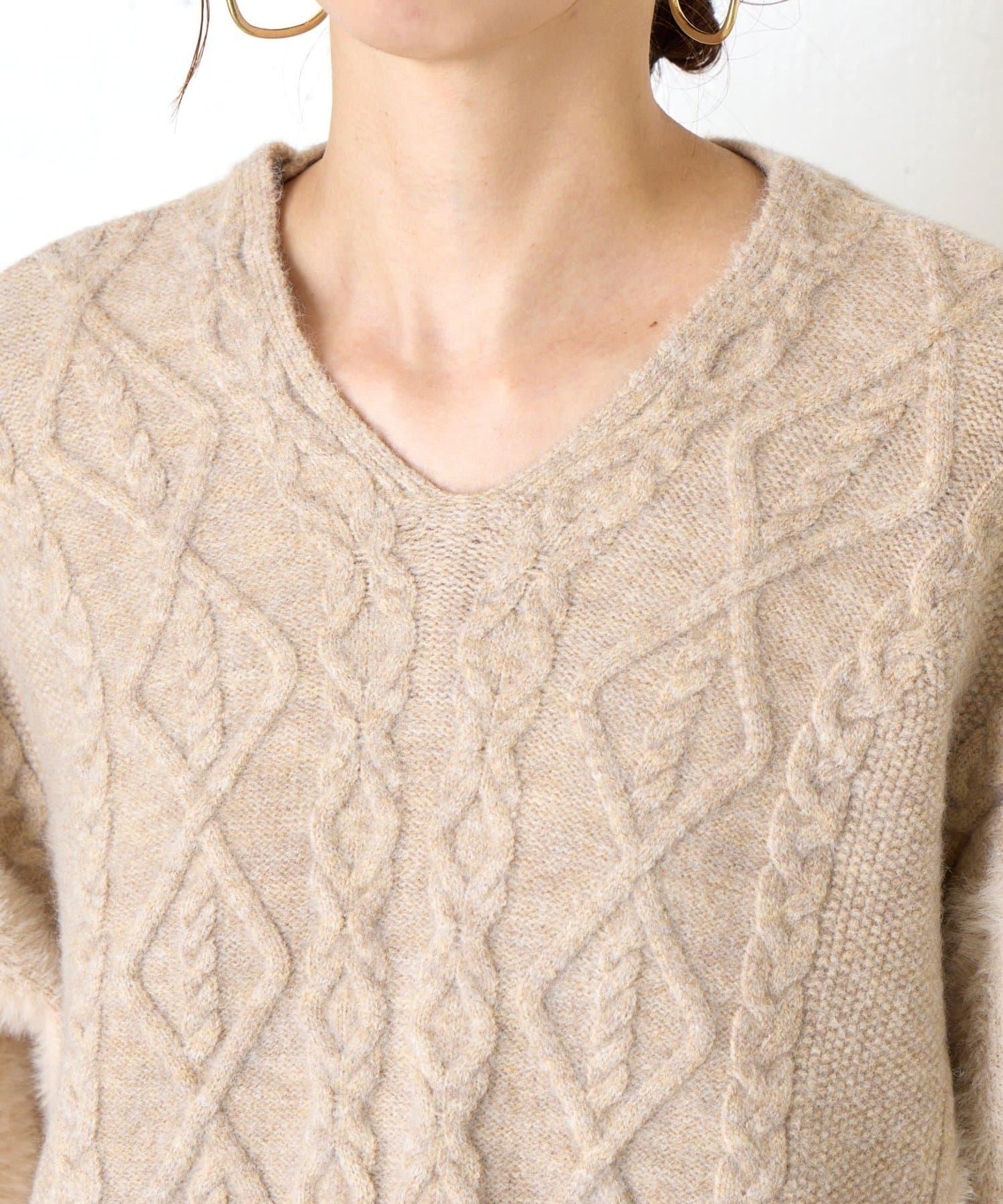 後背繫帶針織衫