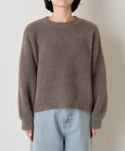 亮片羽毛柔軟針織衫