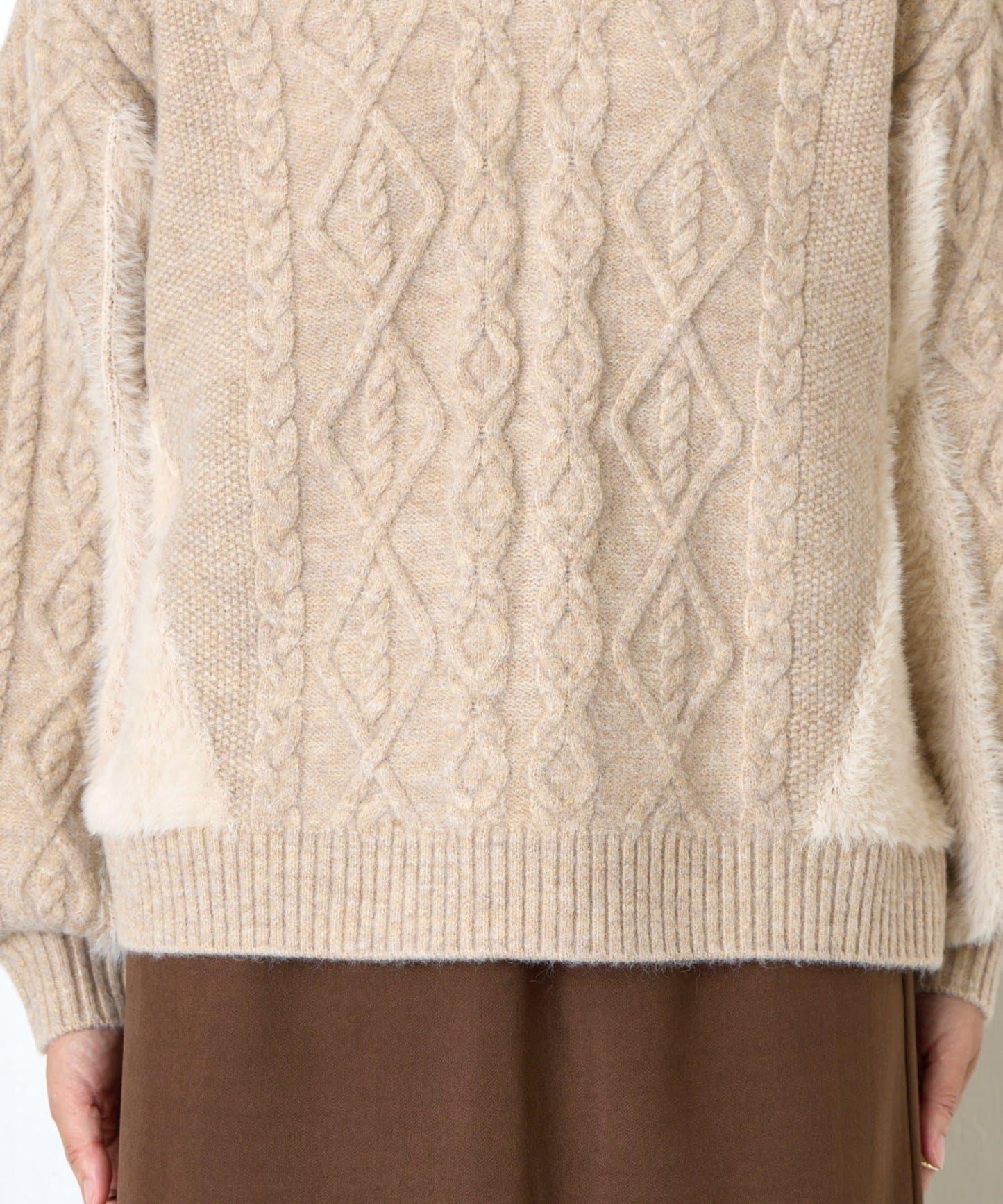 後背繫帶針織衫