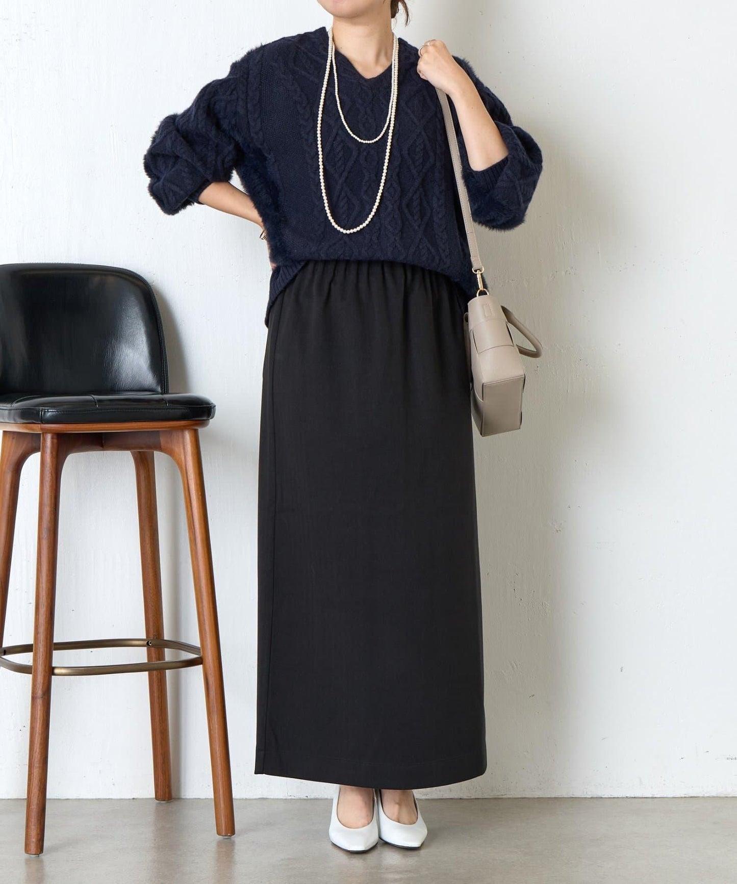 後背繫帶針織衫