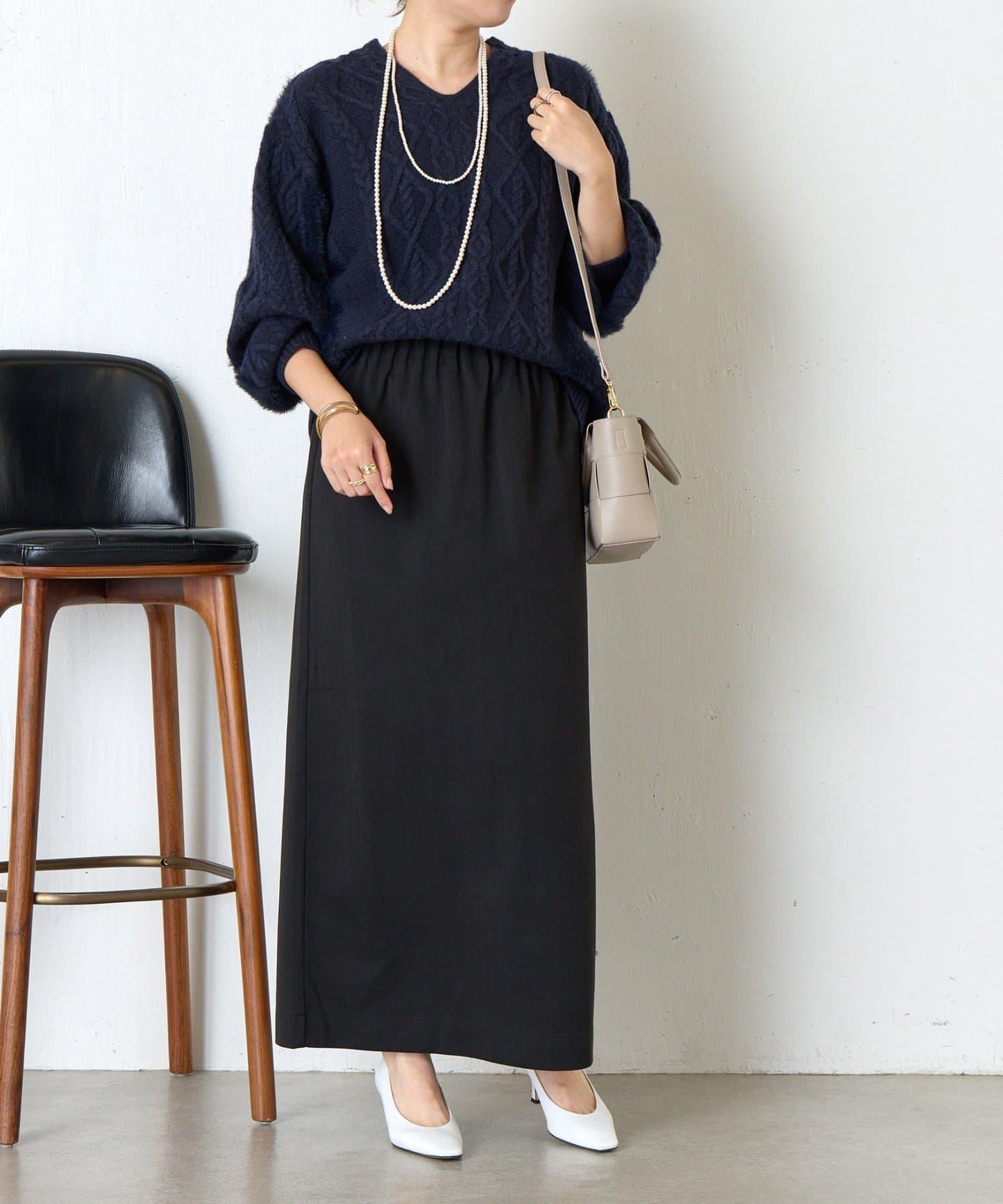 後背繫帶針織衫