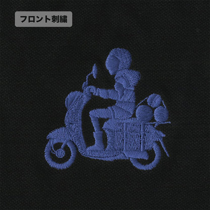 《搖曳露營》 SEASON3_M碼_摩托車志摩凜 單點刺繡POLO衫/黑色