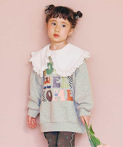 復古面料照片標誌衛衣