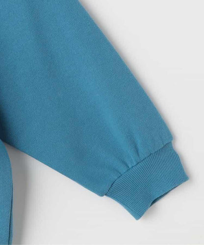 復古面料照片標誌衛衣