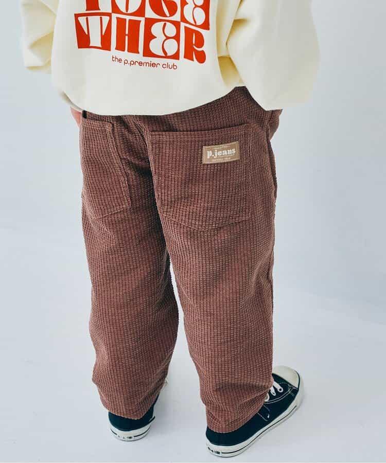 燈芯絨寬鬆直筒褲