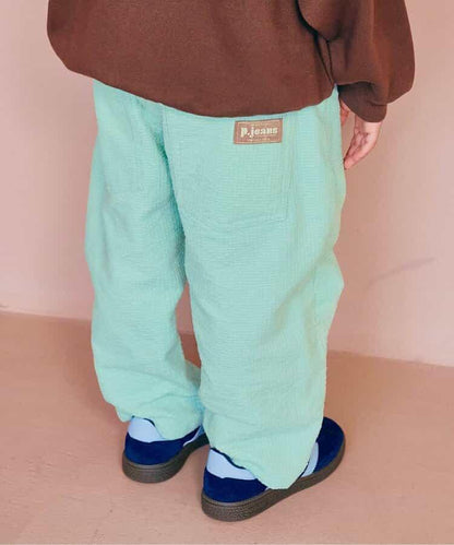 燈芯絨寬鬆直筒褲