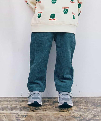 燈芯絨寬鬆直筒褲