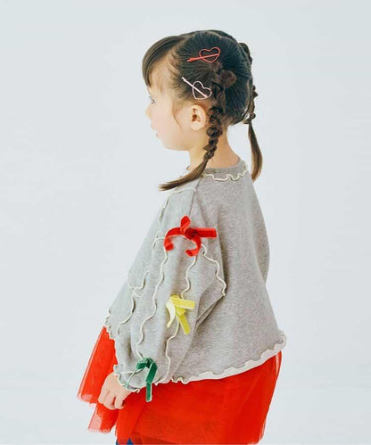 多彩柔和蝴蝶結衛衣