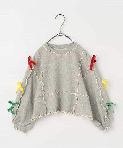 多彩柔和蝴蝶結衛衣