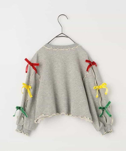 多彩柔和蝴蝶結衛衣