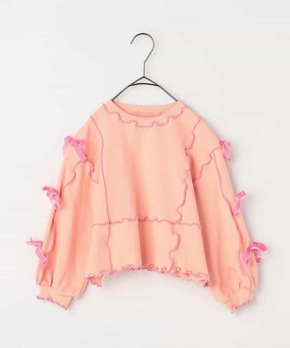 多彩柔和蝴蝶結衛衣