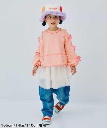 多彩柔和蝴蝶結衛衣