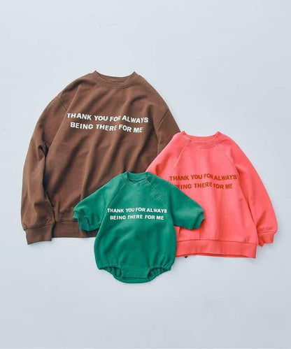 適合全家穿著的多色可選LOGO衛衣 親子款