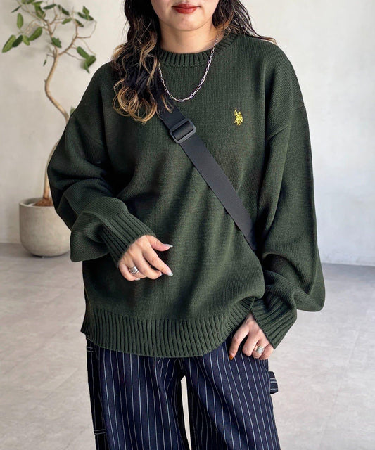 【U.S. POLO ASSN.】圓領針織衫